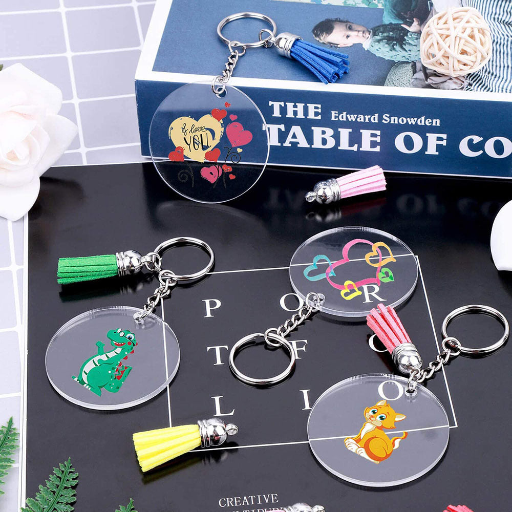 Wholesale Metal DIY Acrylic Keychain CaseDIY Acrylic Keychain Case
